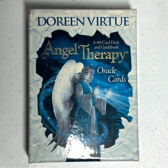 Angel Therapy Oracle Cards: A 44-Card Deck and Guidebook By Doreen Virtue - Picture 1 of 2